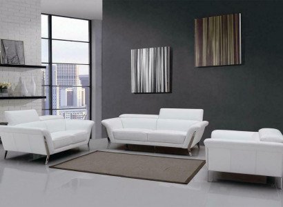 Leather Sofa Set 3+2 (without armchair) Couch Seat Upholstery Suite 1547