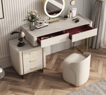 Makeup table chair, dressing table, console table, makeup dresser, cosmetics