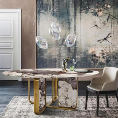 Stone dining tables round tables design table round furniture dining room modern new
