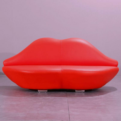 Lip Sofa 2 Seat Cushion Modern Relax Seat Luxury Furniture Sofas Couch Two-seater