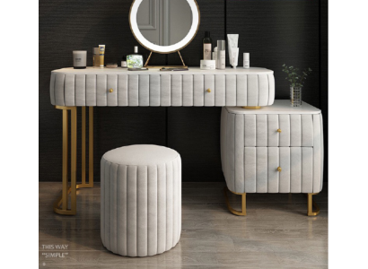 Designer console dressing table cosmetic table mirror decor dresser vanity