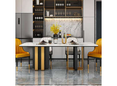 Dining tables marble dining table modern furniture tables design table dining room metal new