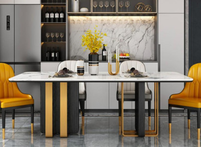 Dining tables marble dining table modern furniture tables design table dining room metal new