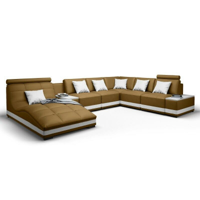 Designer sofa, corner sofa, living landscape, round sofa, leather sofa, couch, U-shaped sofa, NiddaA