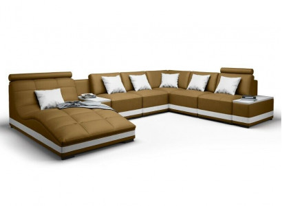 Designer sofa, corner sofa, living landscape, round sofa, leather sofa, couch, U-shaped sofa, NiddaA