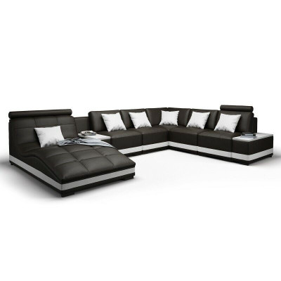 Designer sofa, corner sofa, living landscape, round sofa, leather sofa, couch, U-shaped sofa, NiddaA