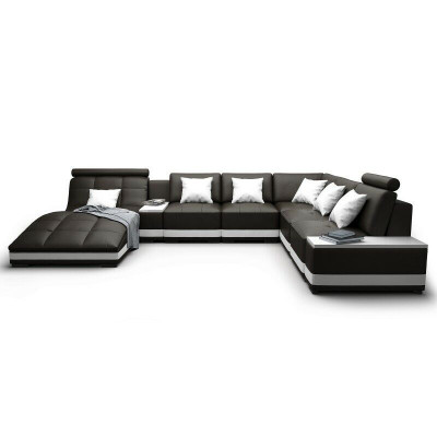Designer sofa, corner sofa, living landscape, round sofa, leather sofa, couch, U-shaped sofa, NiddaA