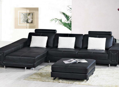 Modular Designer Sofa Couch Upholstery Leather Sofas Corner L-Shaped Seating Genov