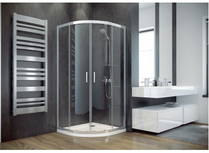 Exclusive shower enclosure quarter-circle corner shower glass partition