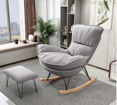 Armchair Designer Chair Upholstered Relax Textile Ottoman Single-seater Club Sofa