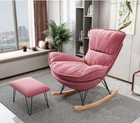 Armchair Designer Chair Upholstered Relax Textile Ottoman Single-seater Club Sofa