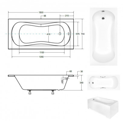 Bathtub Corner Bathtub Corner 150*70 cm Acrylic Bathtub Tub Bath Corner Bathtub
