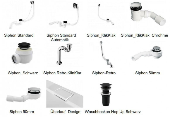 Shower, shower tray, acrylic bathtub, shower tray, flat, drain kit, waste/drain.