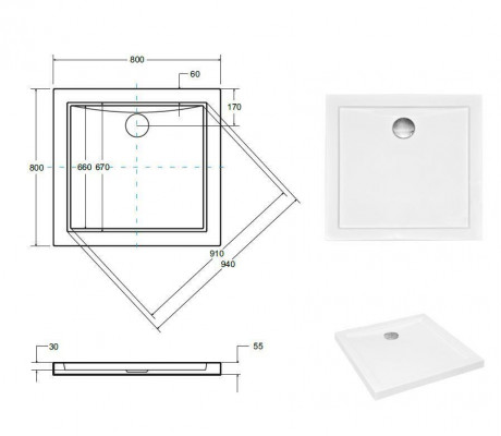 Shower tray Shower base Shower Flat Drain fitting Drain Shower pan