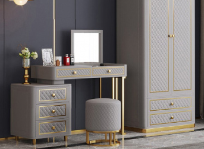 Makeup table chair luxury console dresser bedroom console table