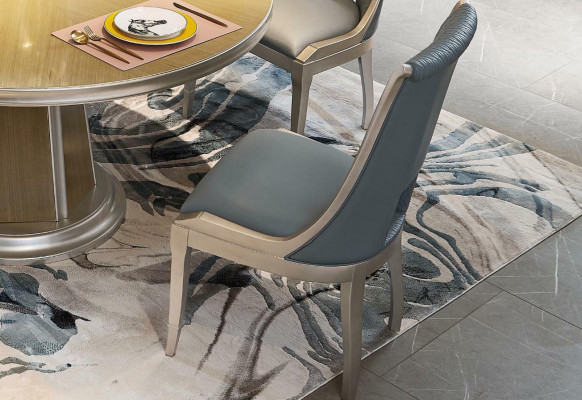 Round dining table solid wood designer design living room table dining room.