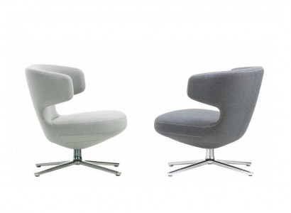 Luxury Gray New Leather Lounge Club Upholstered Armchair Design Sofa Chair