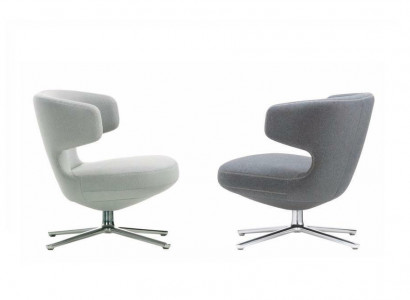 Luxury Gray New Leather Lounge Club Upholstered Armchair Design Sofa Chair
