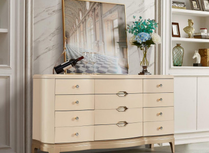Designer dresser modern sideboard highboard living room solid wood