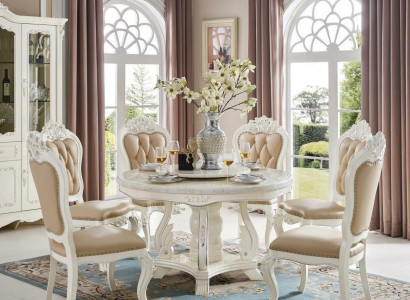 Round Round Table Wood Tables Round Classic Dining Room Baroque Rococo Furniture New