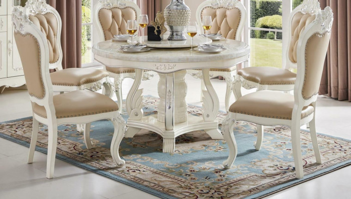 Round Round Table Wood Tables Round Classic Dining Room Baroque Rococo Furniture New