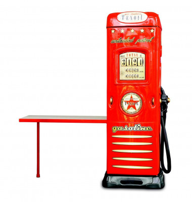 Gas station wardrobe closet with desk car gas station design red