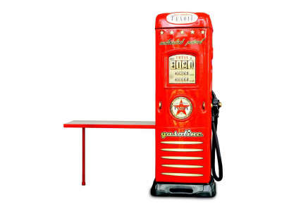 Gas station wardrobe closet with desk car gas station design red