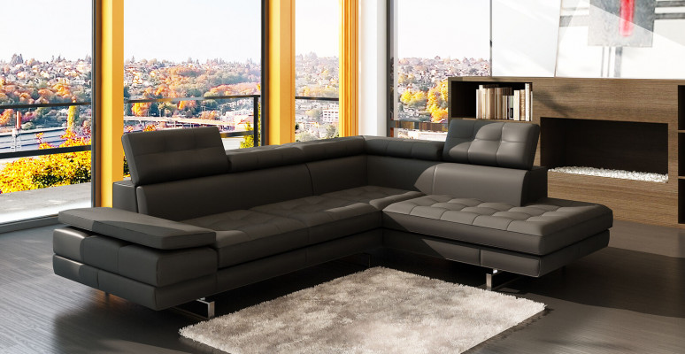 Design leather sofa couch upholstery corner seating set living landscape