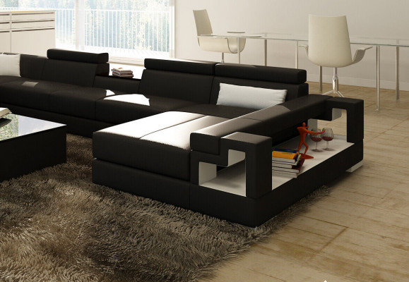 XXL Big Living Landscape Leather Sofa Sofa Couch Upholstery Sofa Suite
