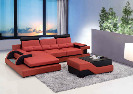 Design upholstered corner leather sofa couch seating suite living landscape