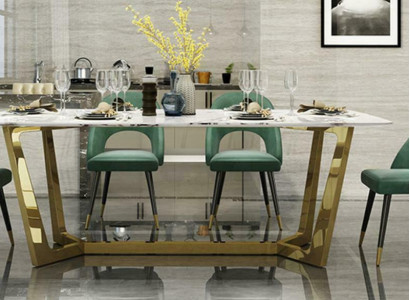 Stainless steel table luxury tables modern dining room furniture dining tables 140x80cm metal
