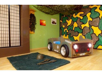 Children's bed, youth bed, bed, beds, jeep, car, vehicle, BED + MATTRESS new