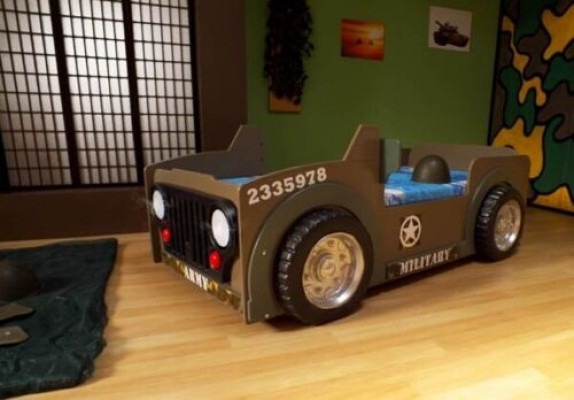 Children's bed, youth bed, bed, beds, jeep, car, vehicle, BED + MATTRESS new