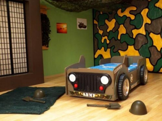 Children's bed, youth bed, bed, beds, jeep, car, vehicle, BED + MATTRESS new