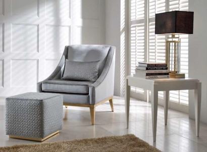 Group Armchair Wingback Armchair Side Table Coffee Table Modern 2-Piece Set Living Room