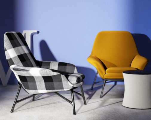 Design armchair couch sofa relax fabric lounge luxury TV club seat