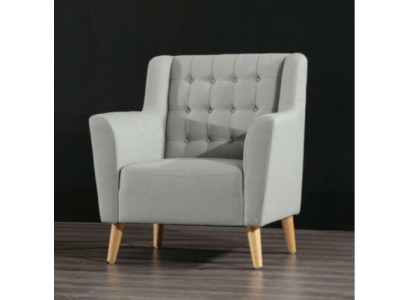 Designer armchair club lounge recliner upholstered sofa 1-seater TV.