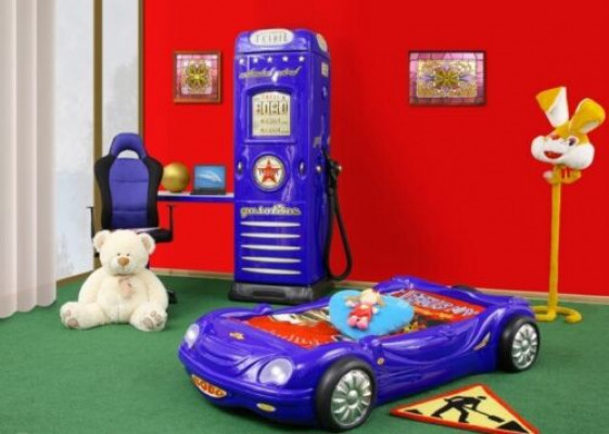 BED WITH MATTRESS Children's Bed Car Bed Sports Car Beds for Boys and Girls BOBO