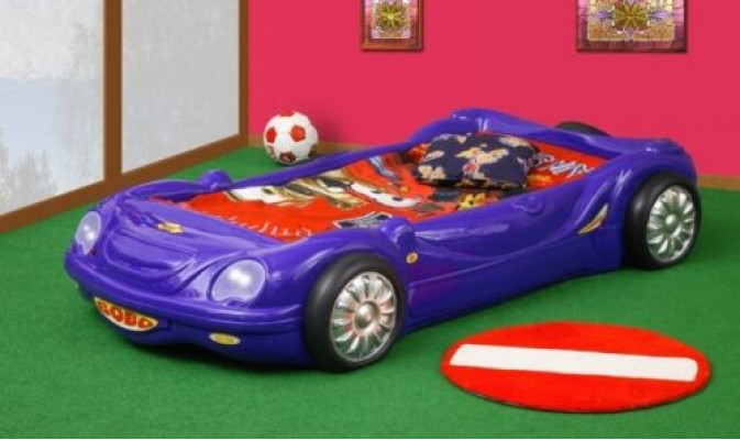BED WITH MATTRESS Children's Bed Car Bed Sports Car Beds for Boys and Girls BOBO