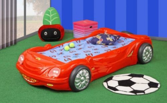 BED WITH MATTRESS Children's Bed Car Bed Sports Car Beds for Boys and Girls BOBO