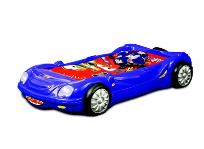 Children's room bed children's bed car race bed design with light mattress
