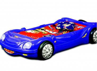 Children's room bed children's bed car race bed design with light mattress