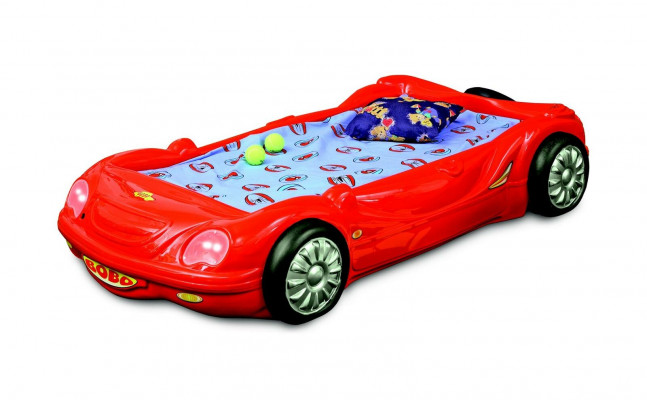 Children's room bed kids' bed design race car car bed with mattress