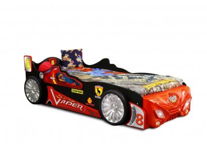 Noble designer children's bed racing car sleep beds children's furniture bed + mattress