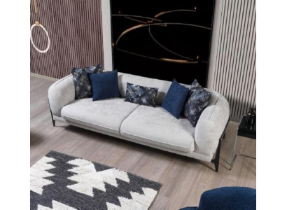 Sofa Couch Upholstery Three-Seater Gray Couches Furniture Modern Design 3-Seater Sofas New