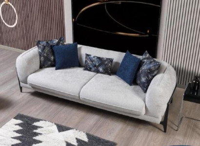 Sofa Couch Upholstery Three-Seater Gray Couches Furniture Modern Design 3-Seater Sofas New