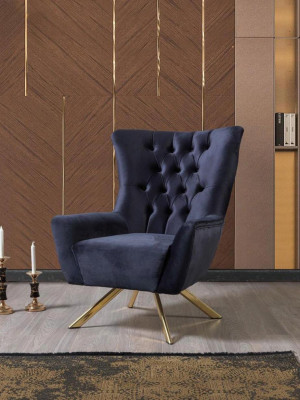 Blue Sofa Set Sofa Luxury Sofas Armchair 3+3+1 Seater Chesterfield Design Velvet