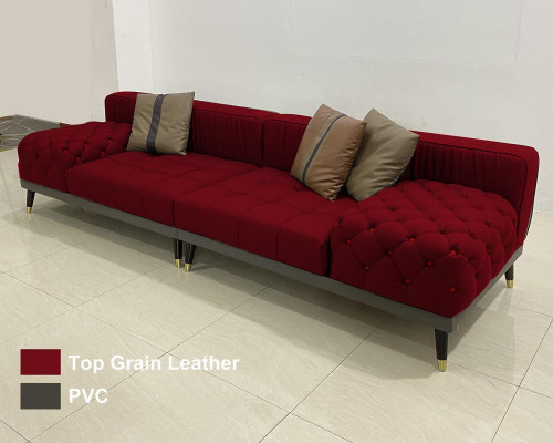 Chesterfield Big Sofa Luxury Furniture Couch Upholstered Sofas Sofa 4-Seater