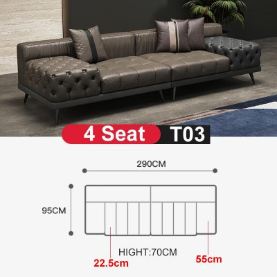 Chesterfield Big Sofa Luxury Furniture Couch Upholstered Sofas Sofa 4-Seater
