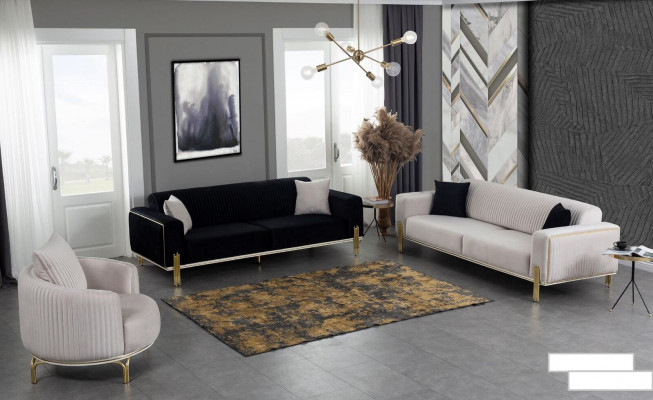 Luxury sofa set couch set sofa upholstery couches 3+3+1 upholstered suites velvet